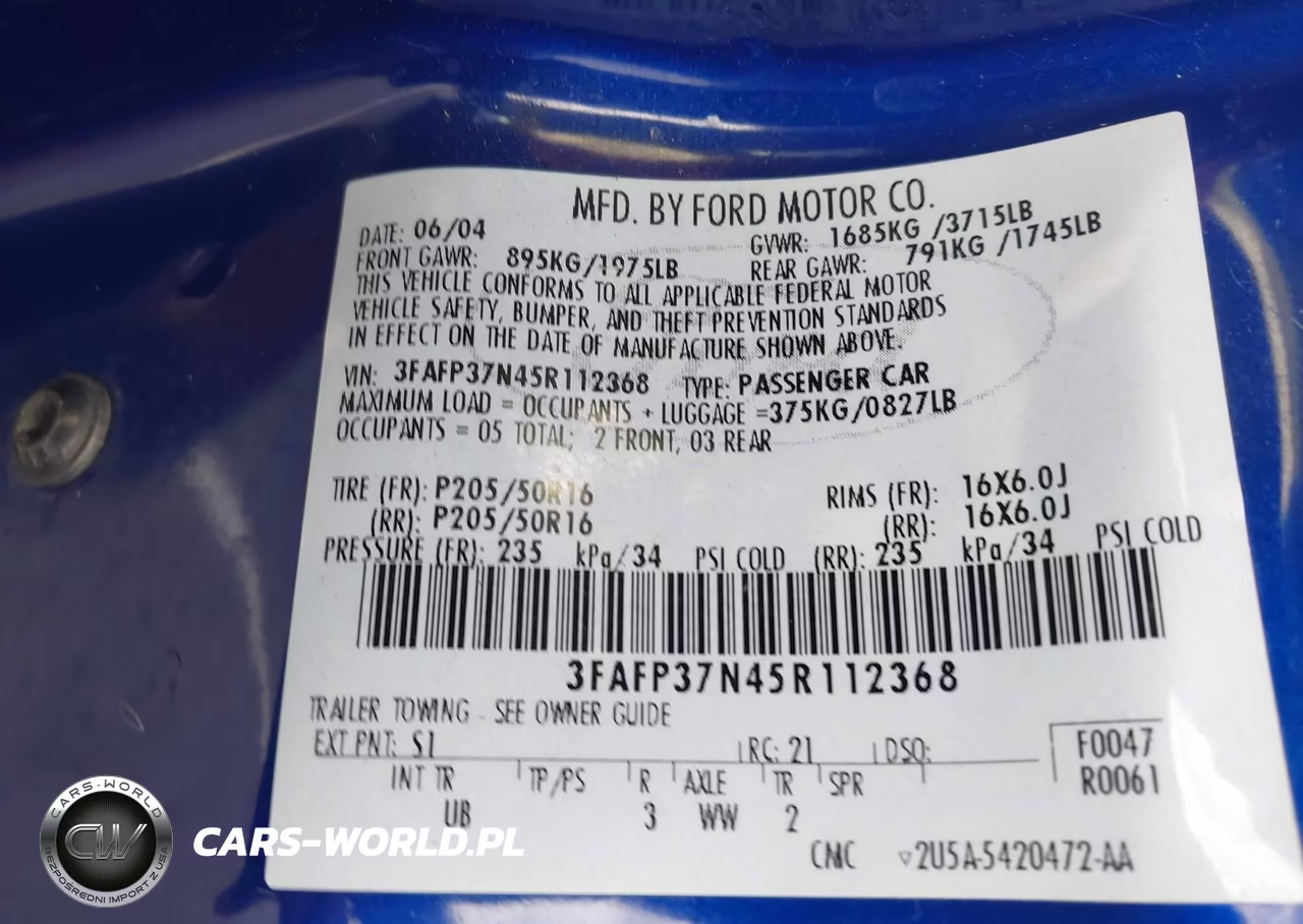 2005 Ford Focus Zx5 VIN:3FAFP37N45R112368 - 9