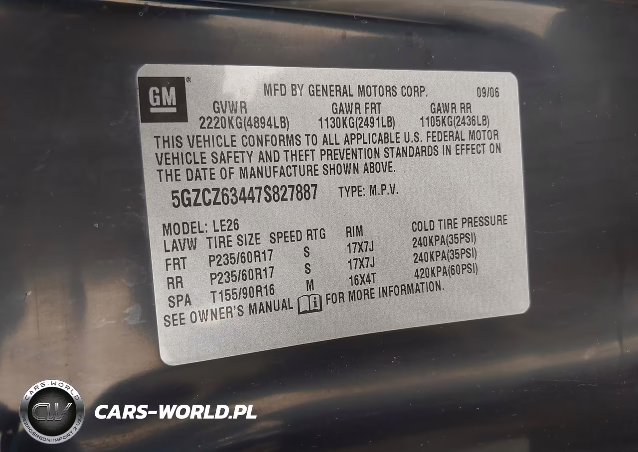2007 Saturn Vue V6 VIN:5GZCZ63447S827887 - 9