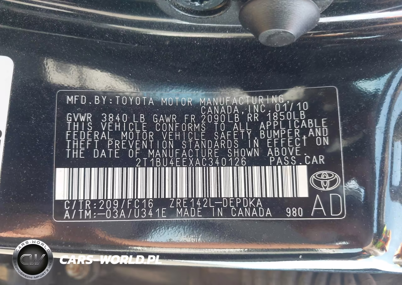 2010 Toyota Corolla Le VIN:2T1BU4EEXAC340126 - 9