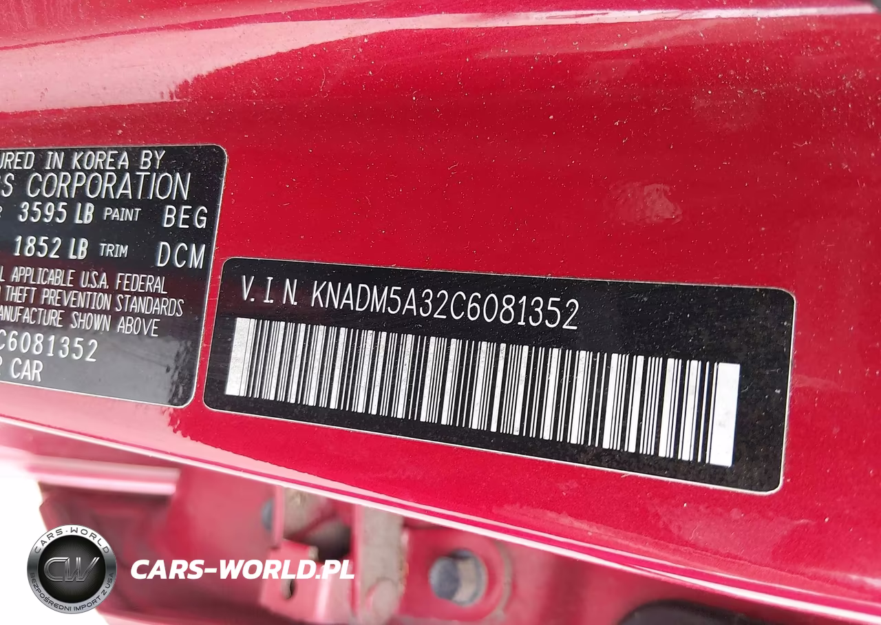 2012 Kia Rio5 Lx VIN:KNADM5A32C6081352 - 9