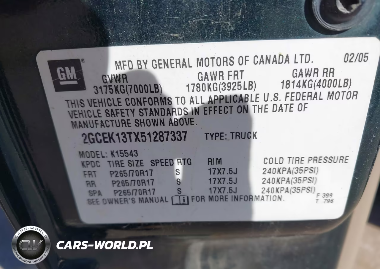2005 Chevrolet Silverado 1500 Ls VIN:2GCEK13TX51287337 - 9