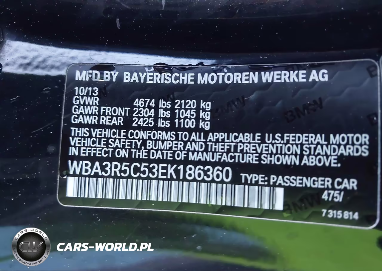 2014 BMW 435I xDrive VIN:WBA3R5C53EK186360 - 9