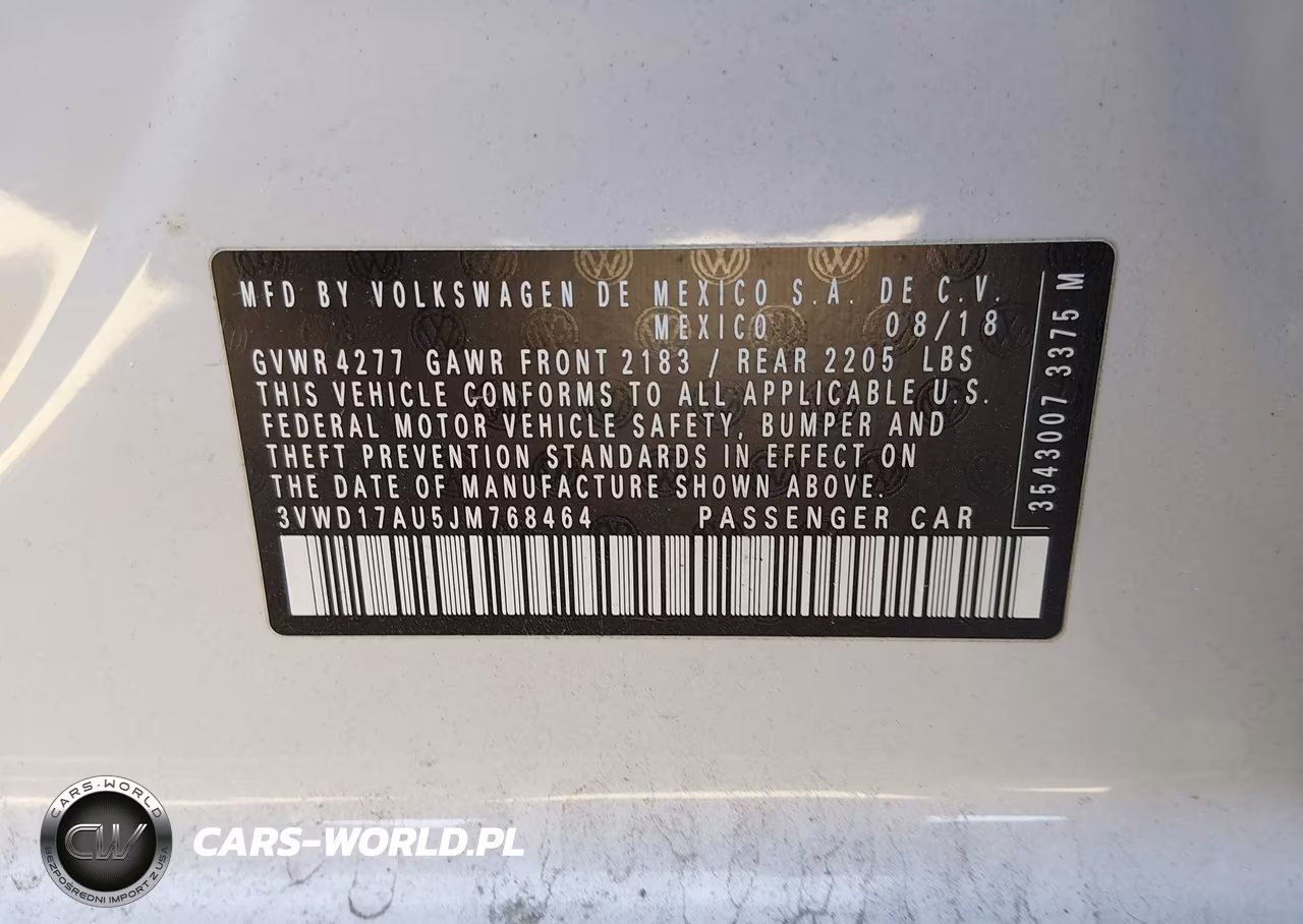 2018 Volkswagen Golf Sportwagen Tsi S-Tsi Se VIN:3VWD17AU5JM768464 - 9
