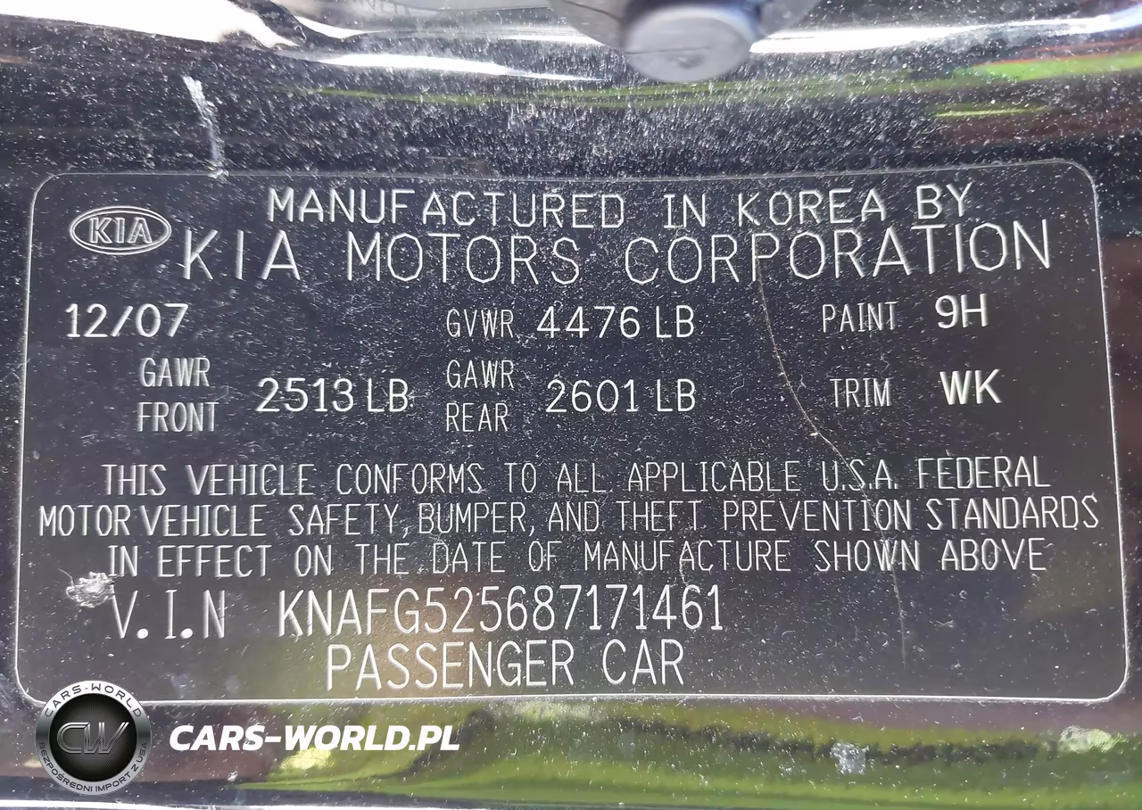 2008 Kia Rondo Lx VIN:KNAFG525687171461 - 9