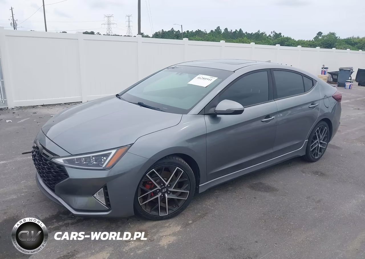 2019 Hyundai Elantra Sport VIN:KMHD04LB4KU812558 - 2