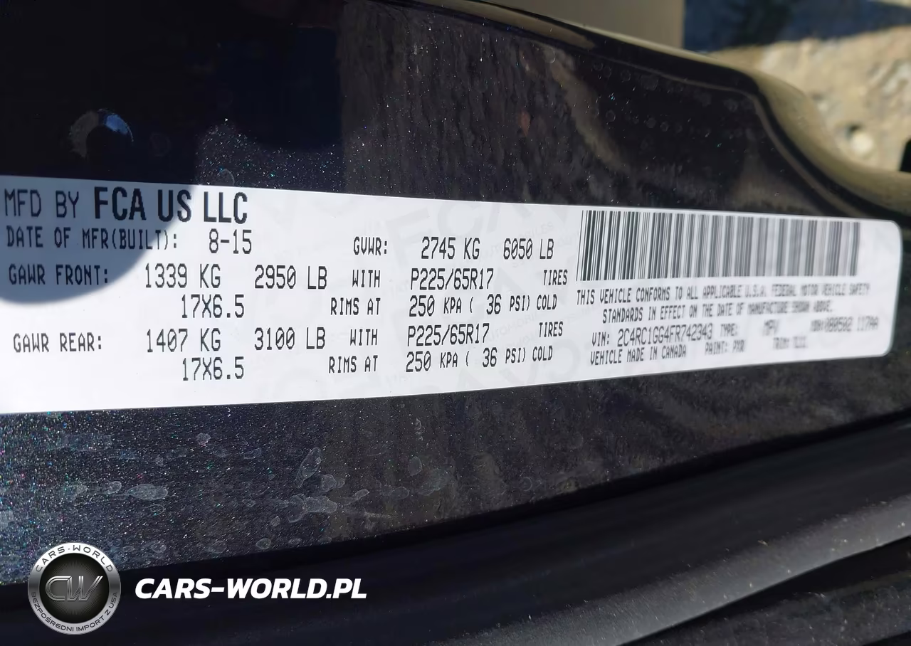 2015 Chrysler Town & Country Limited Platinum VIN:2C4RC1GG4FR742343 - 9