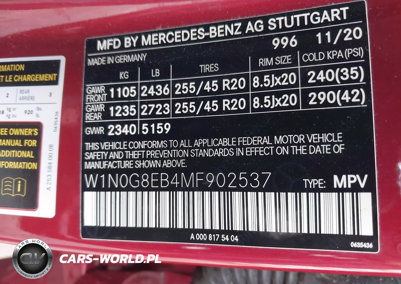 2021 Mercedes-Benz Glc 300 4Matic Suv VIN:W1N0G8EB4MF902537 - 9
