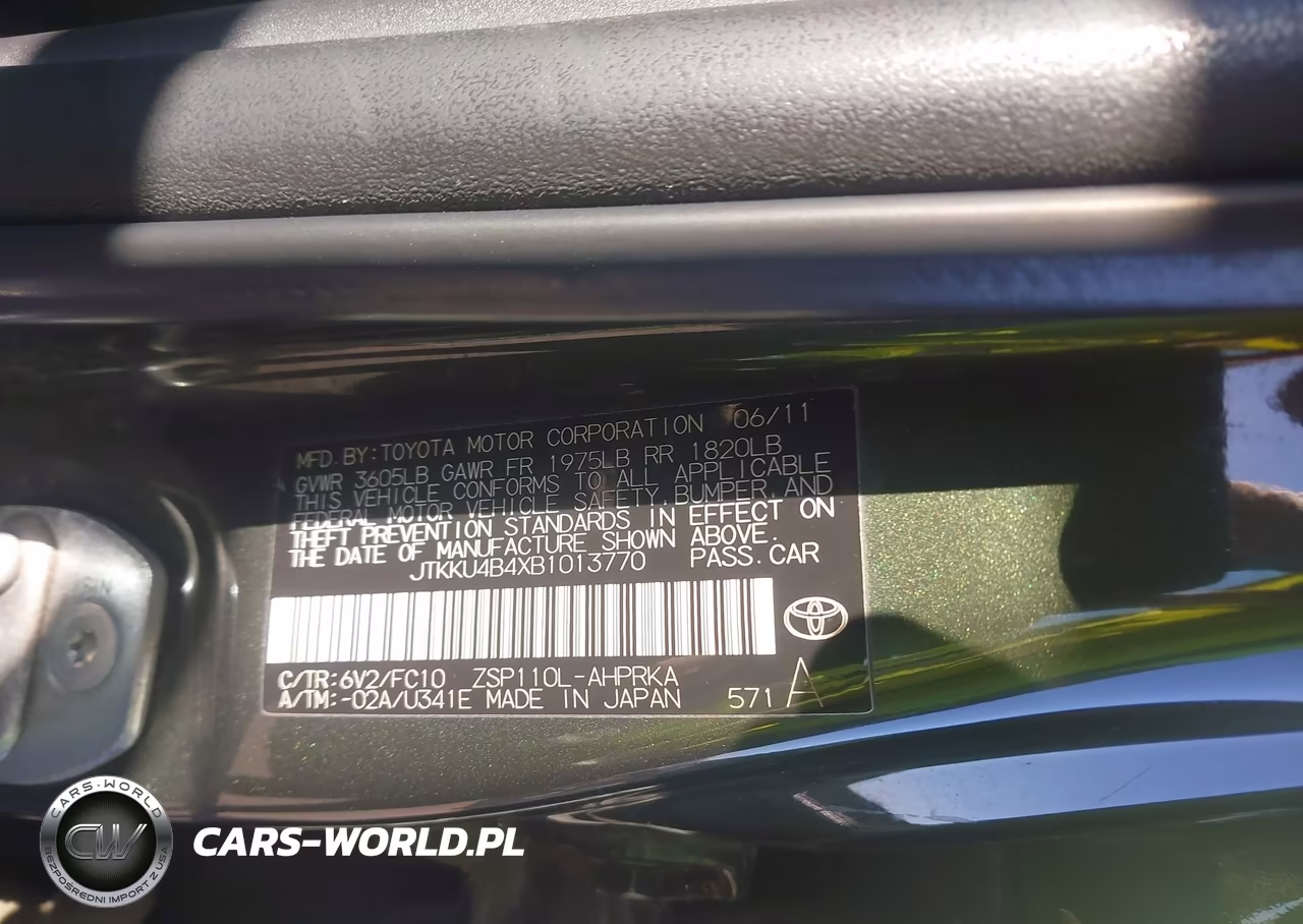 2011 Scion Xd VIN:JTKKU4B4XB1013770 - 9