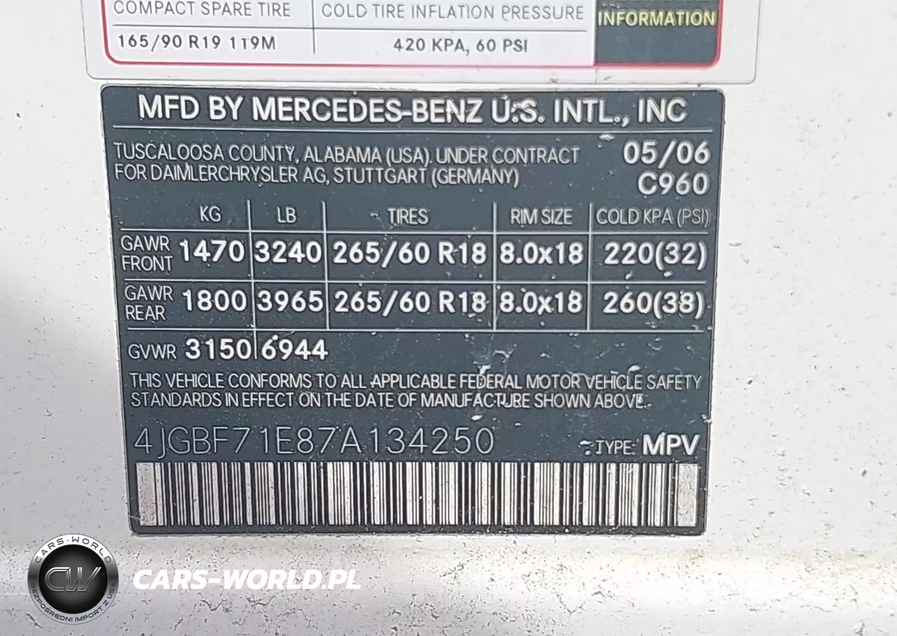2007 Mercedes-Benz Gl 450 4Matic VIN:4JGBF71E87A134250 - 9