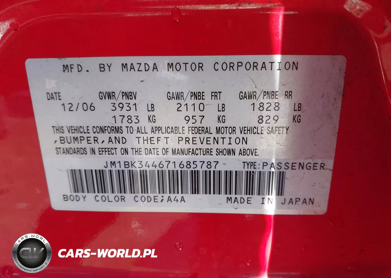 2007 Mazda Mazda3 S Grand Touring VIN:JM1BK344671685787 - 9