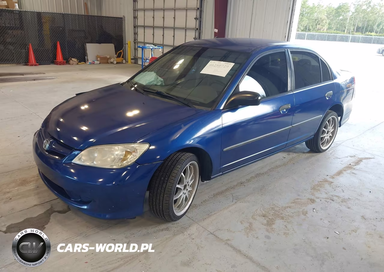 2005 Honda Civic Vp VIN:2HGES16495H507774 - 2