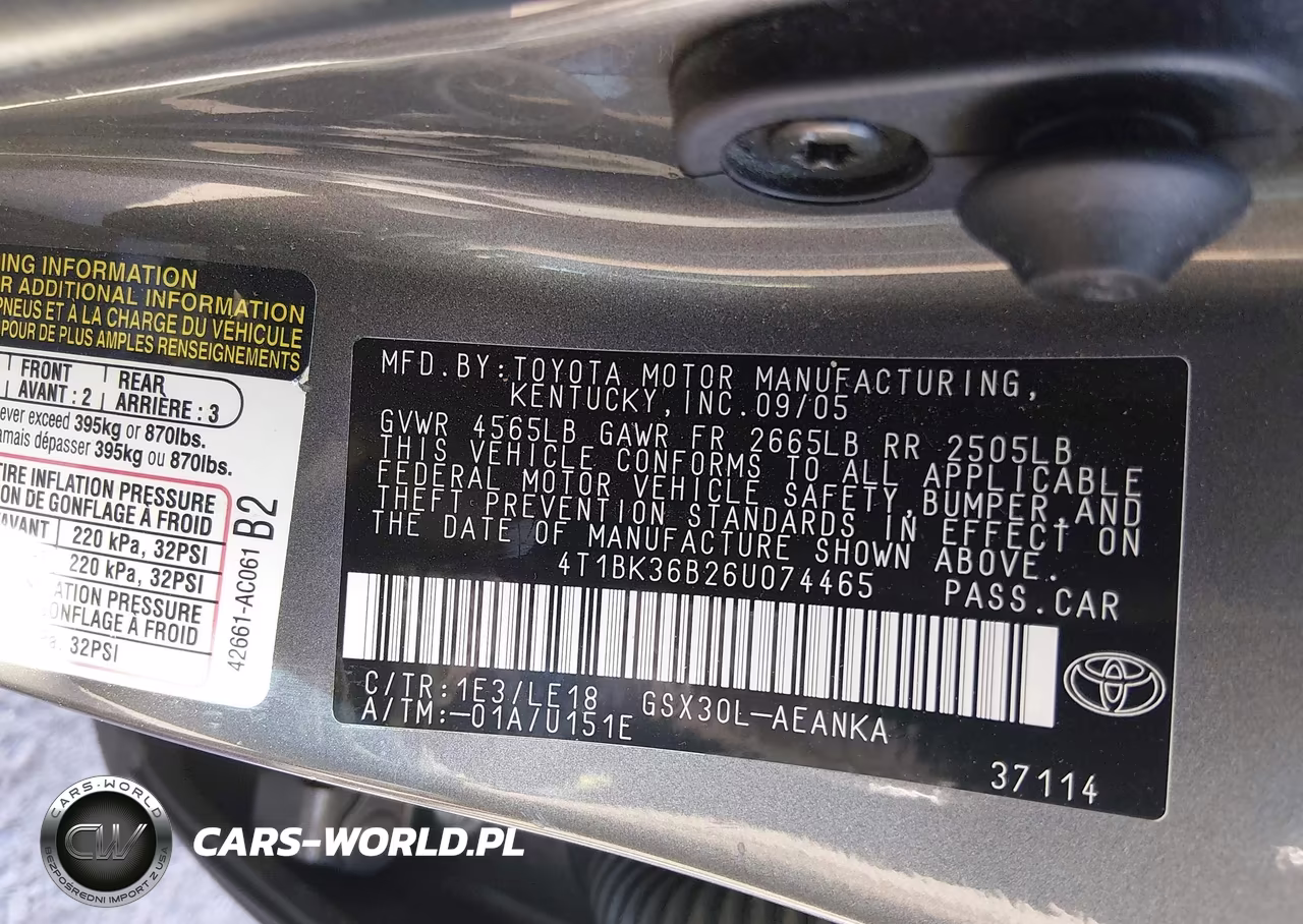2006 Toyota Avalon Touring VIN:4T1BK36B26U074465 - 9