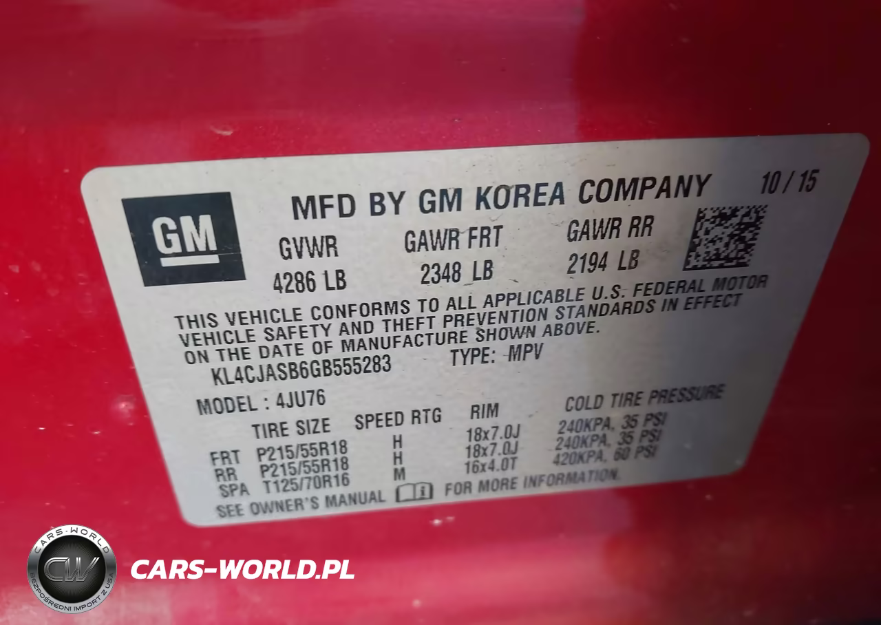 2016 Buick Encore VIN:KL4CJASB6GB555283 - 9