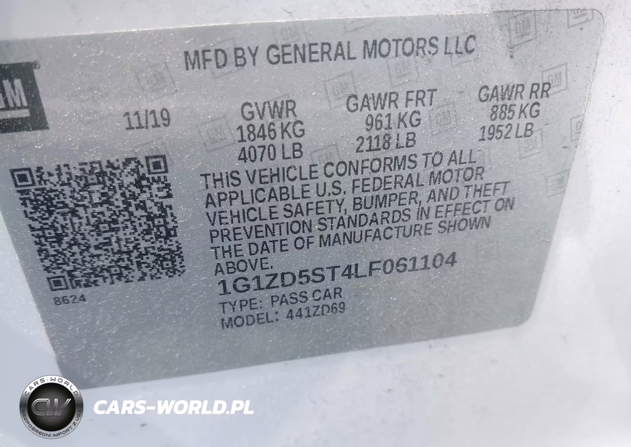 2020 Chevrolet Malibu Fwd Lt VIN:1G1ZD5ST4LF061104 - 9