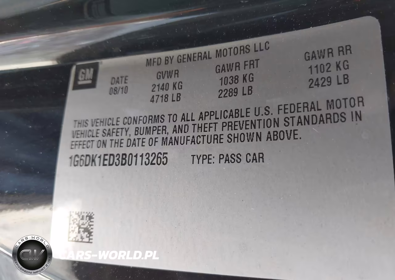 2011 Cadillac Cts Performance VIN:1G6DK1ED3B0113265 - 9