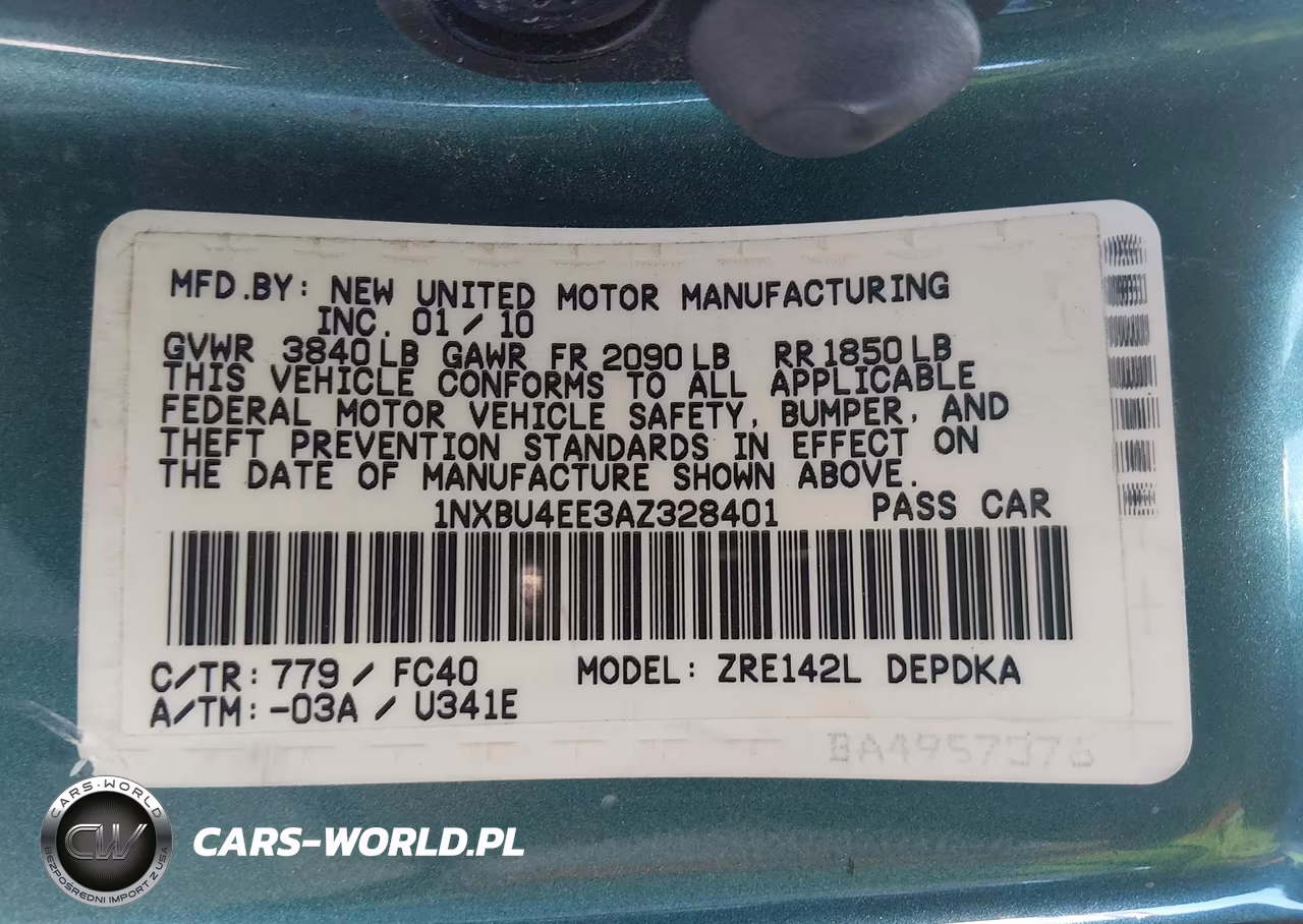 2010 Toyota Corolla Le VIN:1NXBU4EE3AZ328401 - 9