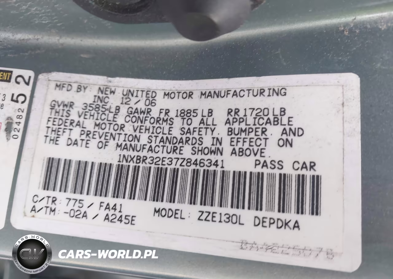 2007 Toyota Corolla Ce-Le-S VIN:1NXBR32E37Z846341 - 9