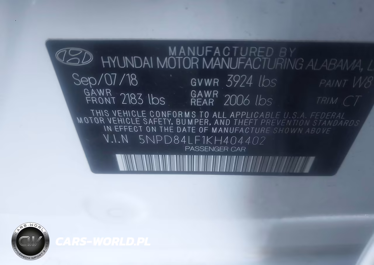 2019 Hyundai Elantra Sel VIN:5NPD84LF1KH404402 - 9