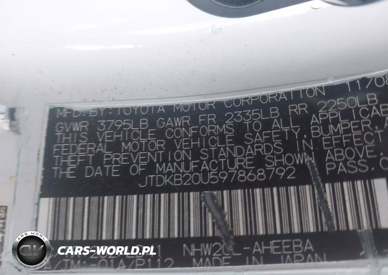 2009 Toyota Prius VIN:JTDKB20U597868792 - 9
