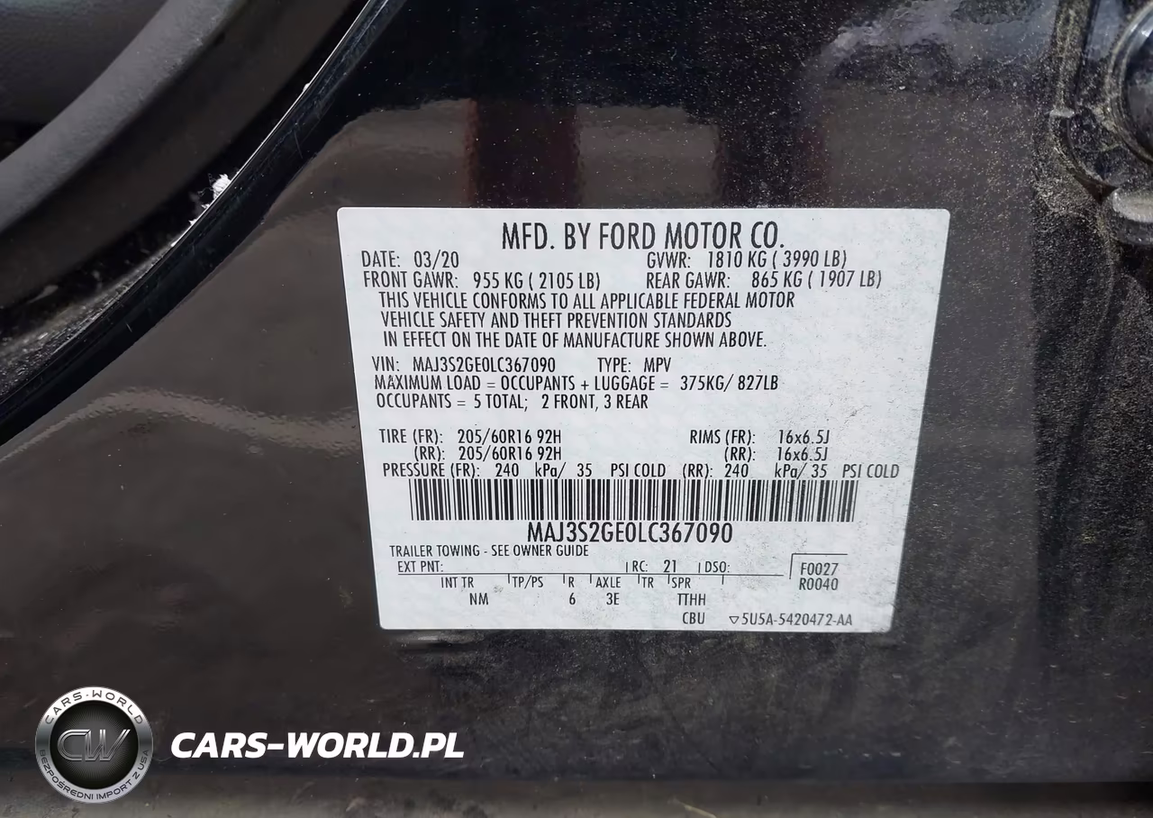 2020 Ford Ecosport Se VIN:MAJ3S2GE0LC367090 - 9