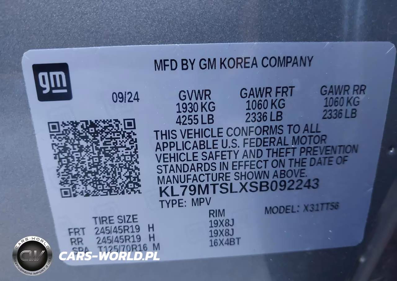 2025 Chevrolet Trailblazer Fwd Rs VIN:KL79MTSLXSB092243 - 9