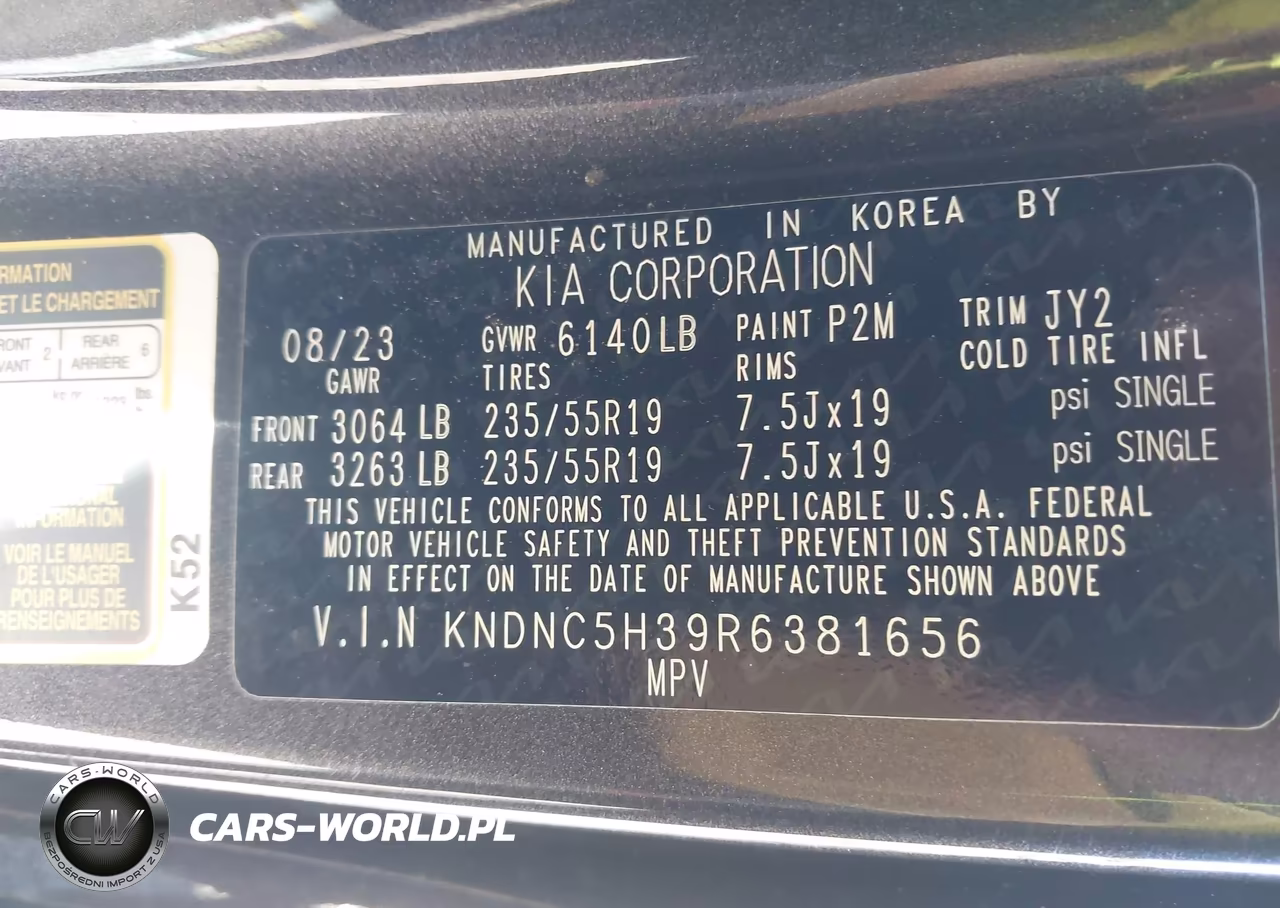 2024 Kia Carnival Mpv Ex VIN:KNDNC5H39R6381656 - 9