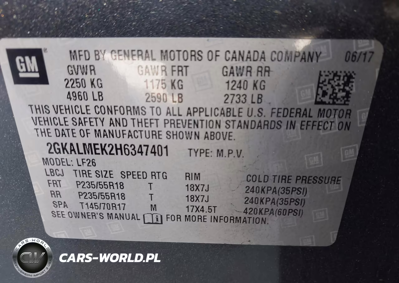 2017 GMC Terrain Sle-1 VIN:2GKALMEK2H6347401 - 9