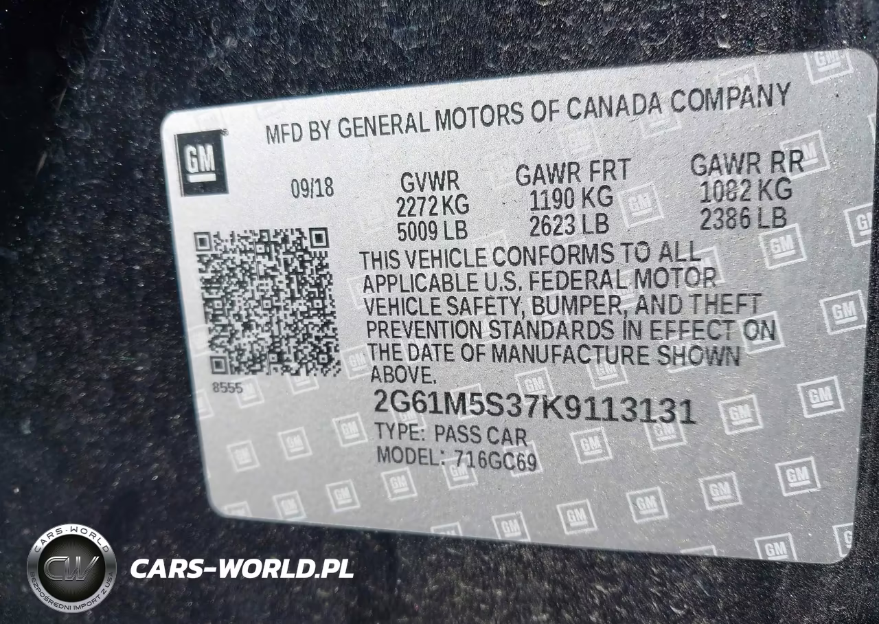 2019 Cadillac Xts Luxury VIN:2G61M5S37K9113131 - 9