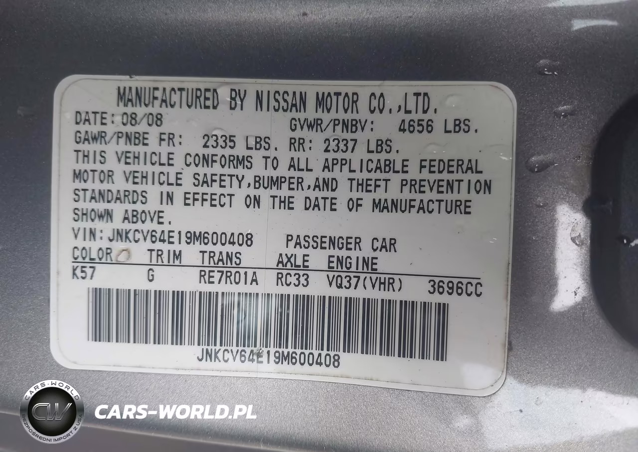 2009 Infiniti G37 Journey VIN:JNKCV64E19M600408 - 9