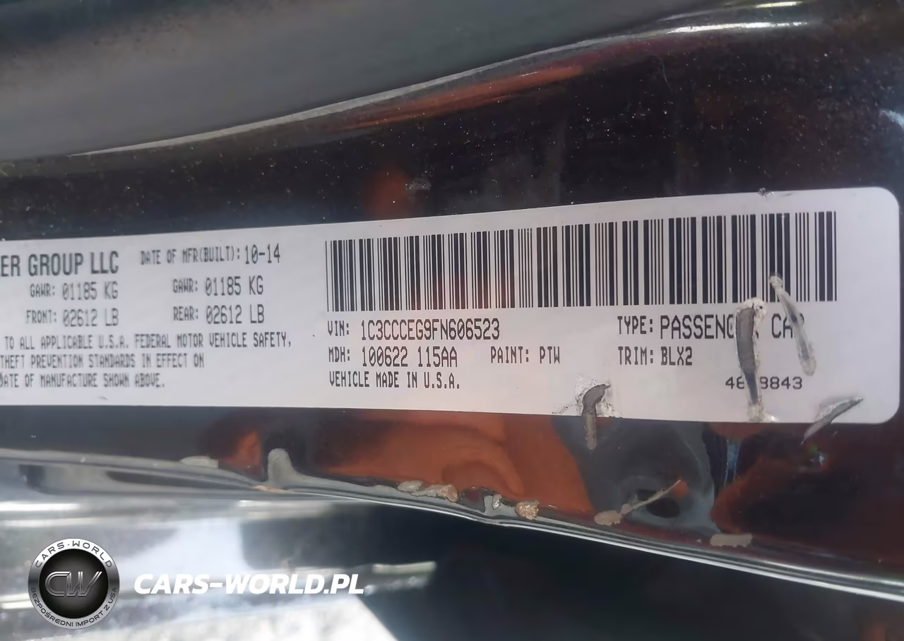 2015 Chrysler 200 C VIN:1C3CCCEG9FN606523 - 9