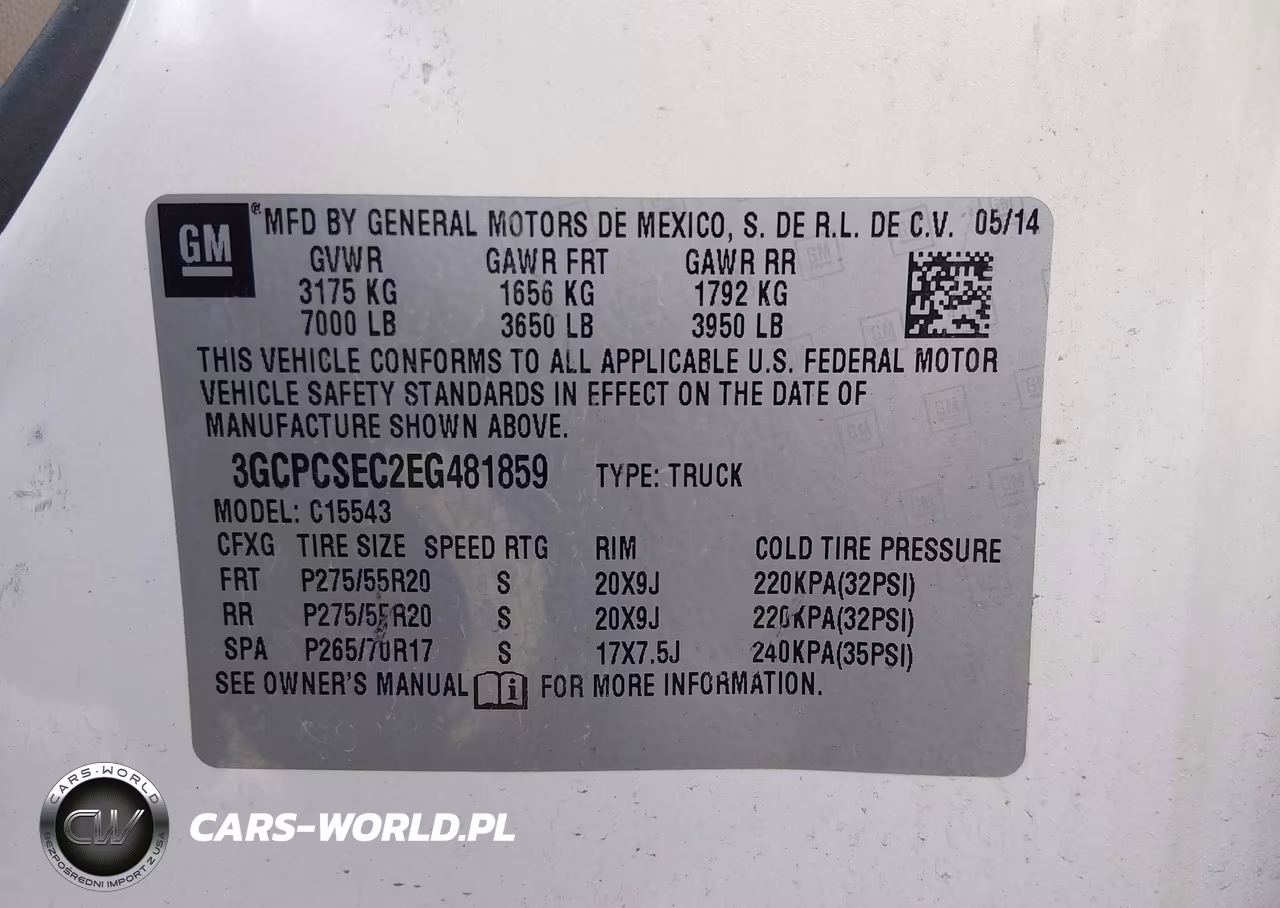 2014 Chevrolet Silverado 1500 2Lz VIN:3GCPCSEC2EG481859 - 9