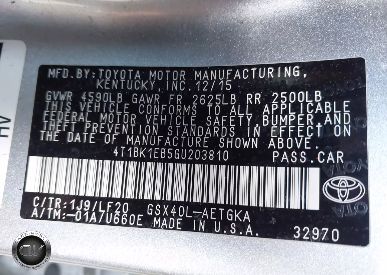2016 Toyota Avalon Xle Premium VIN:4T1BK1EB5GU203810 - 9
