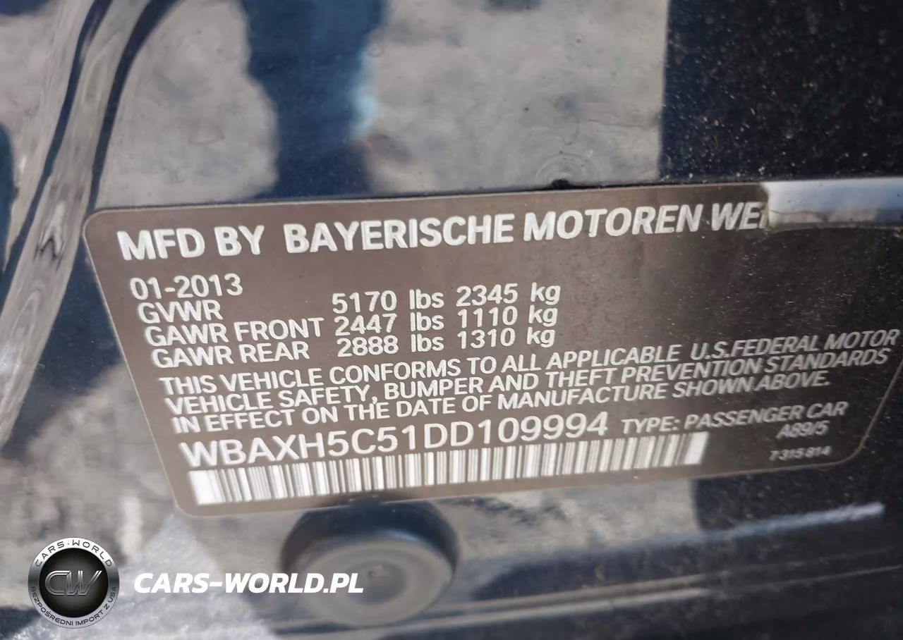 2013 BMW 528I xDrive VIN:WBAXH5C51DD109994 - 9