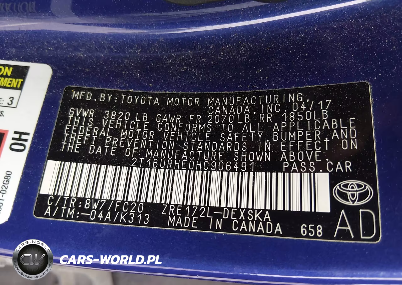 2017 Toyota Corolla Se VIN:2T1BURHE0HC906491 - 9