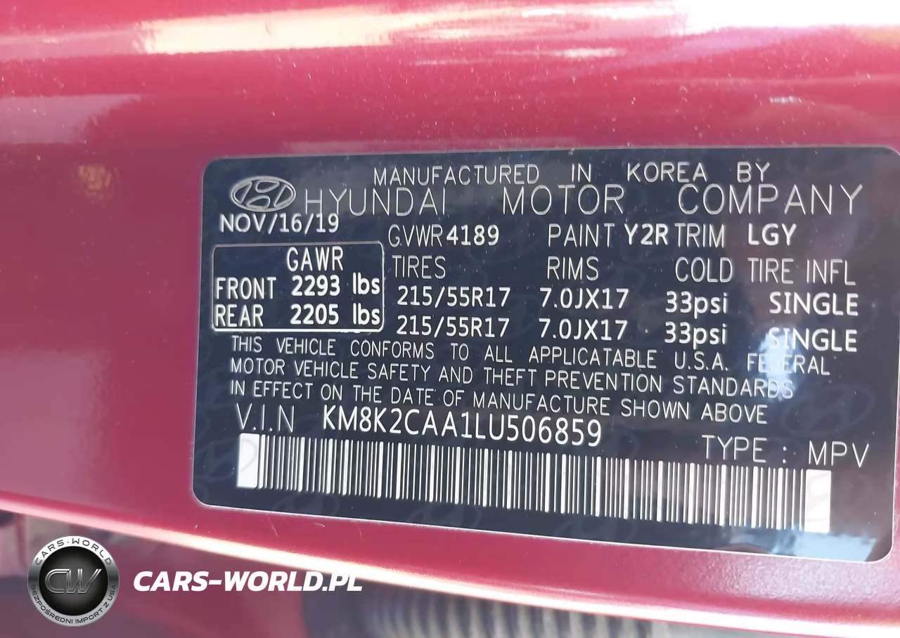 2020 Hyundai Kona Sel VIN:KM8K2CAA1LU506859 - 9