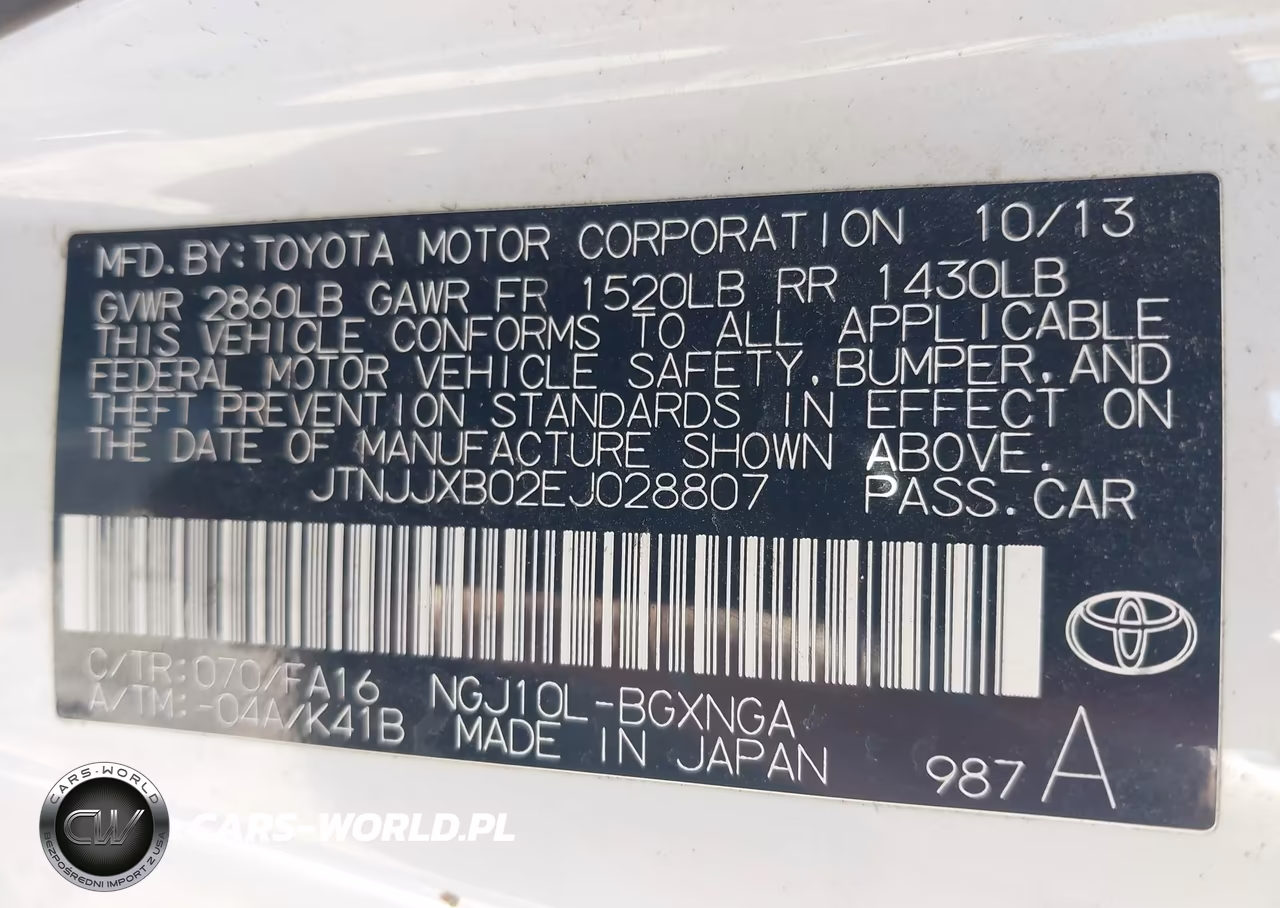 2014 Scion Iq VIN:JTNJJXB02EJ028807 - 9