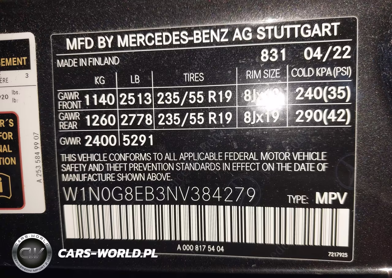 2022 Mercedes-Benz Glc 300 4Matic Suv VIN:W1N0G8EB3NV384279 - 9