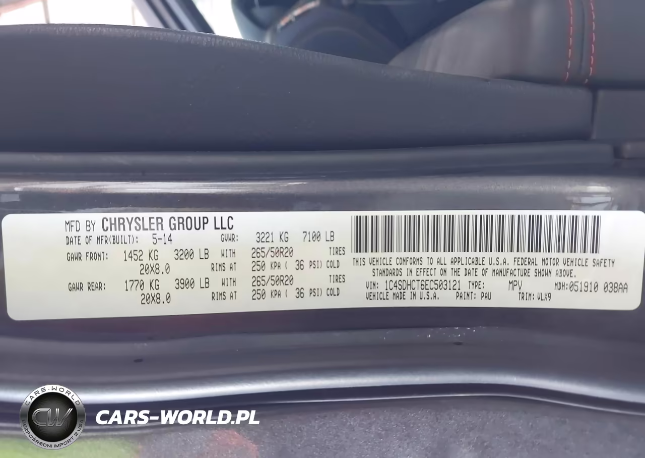 2014 Dodge Durango R-T VIN:1C4SDHCT6EC503121 - 9