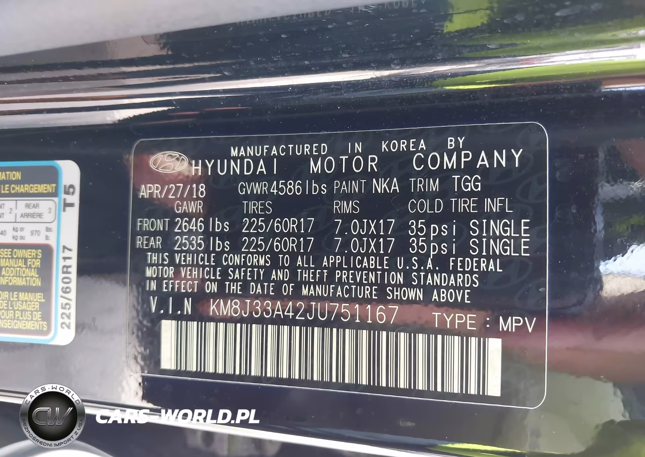 2018 Hyundai Tucson Sel VIN:KM8J33A42JU751167 - 9