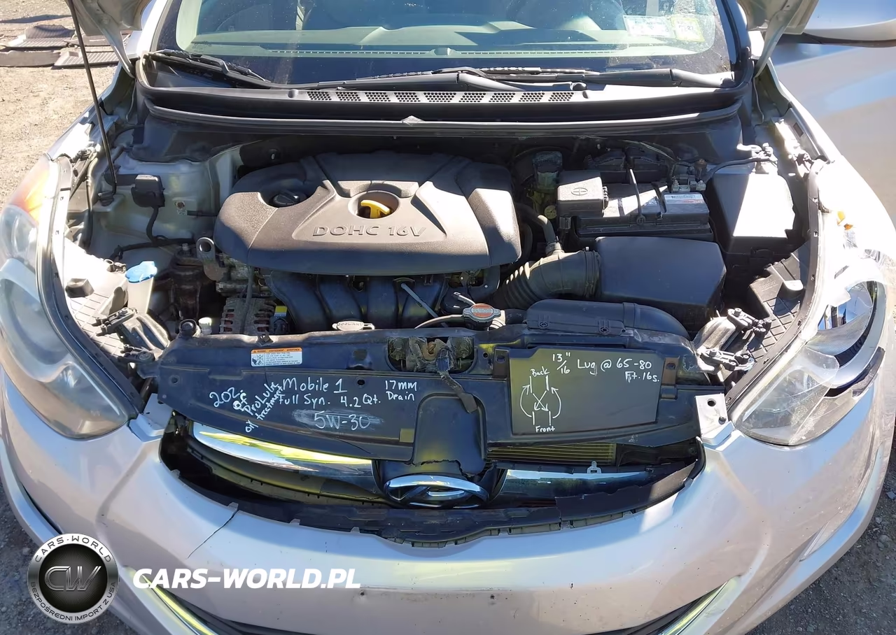 2012 Hyundai Elantra Gls VIN:5NPDH4AE1CH065605 - 10