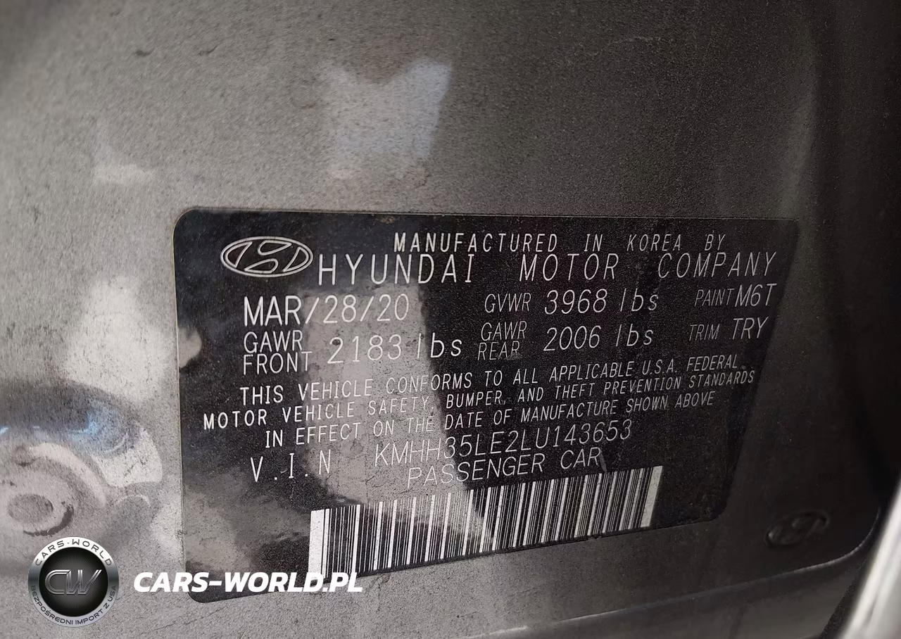 2020 Hyundai Elantra Gt VIN:KMHH35LE2LU143653 - 9