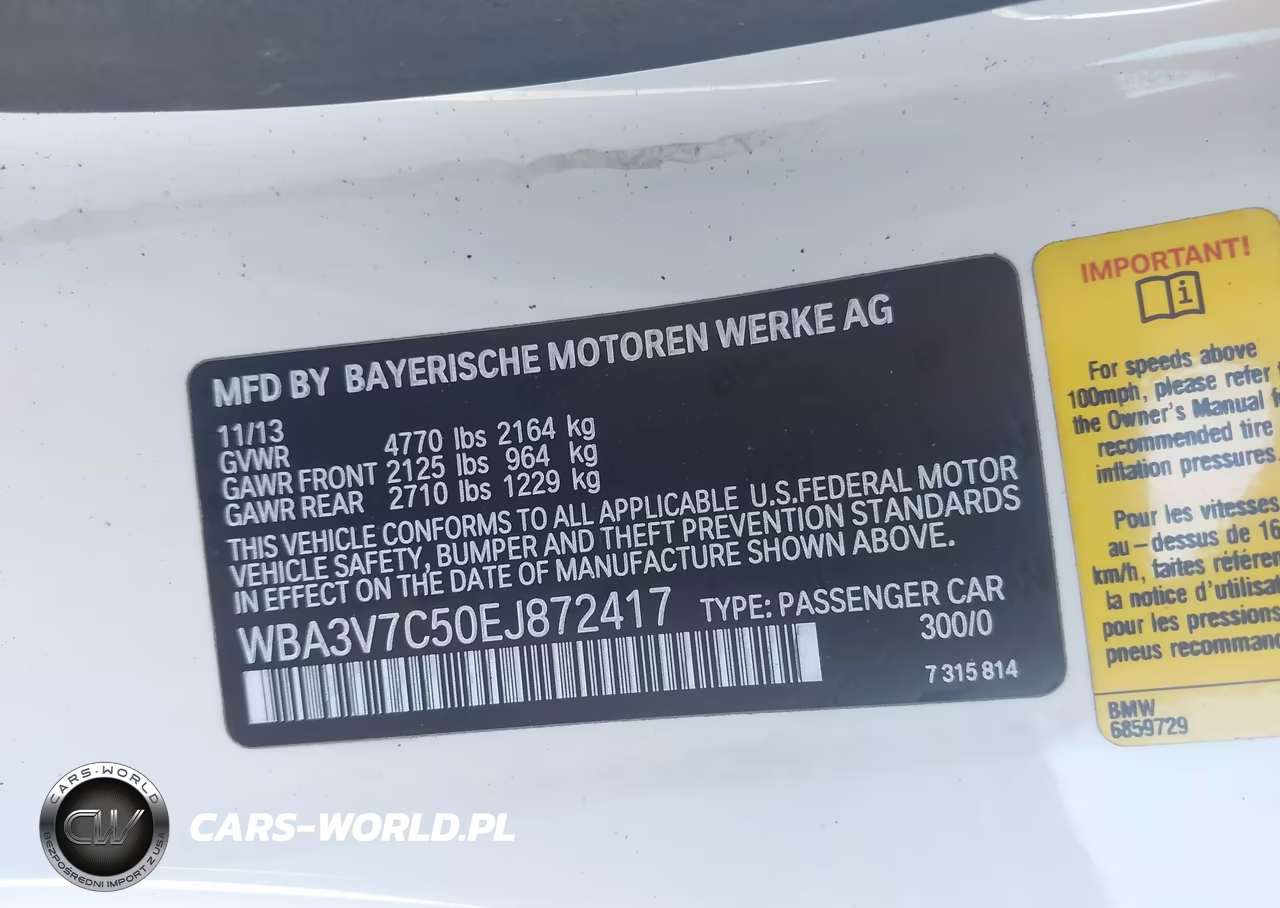 2014 BMW 428I VIN:WBA3V7C50EJ872417 - 9