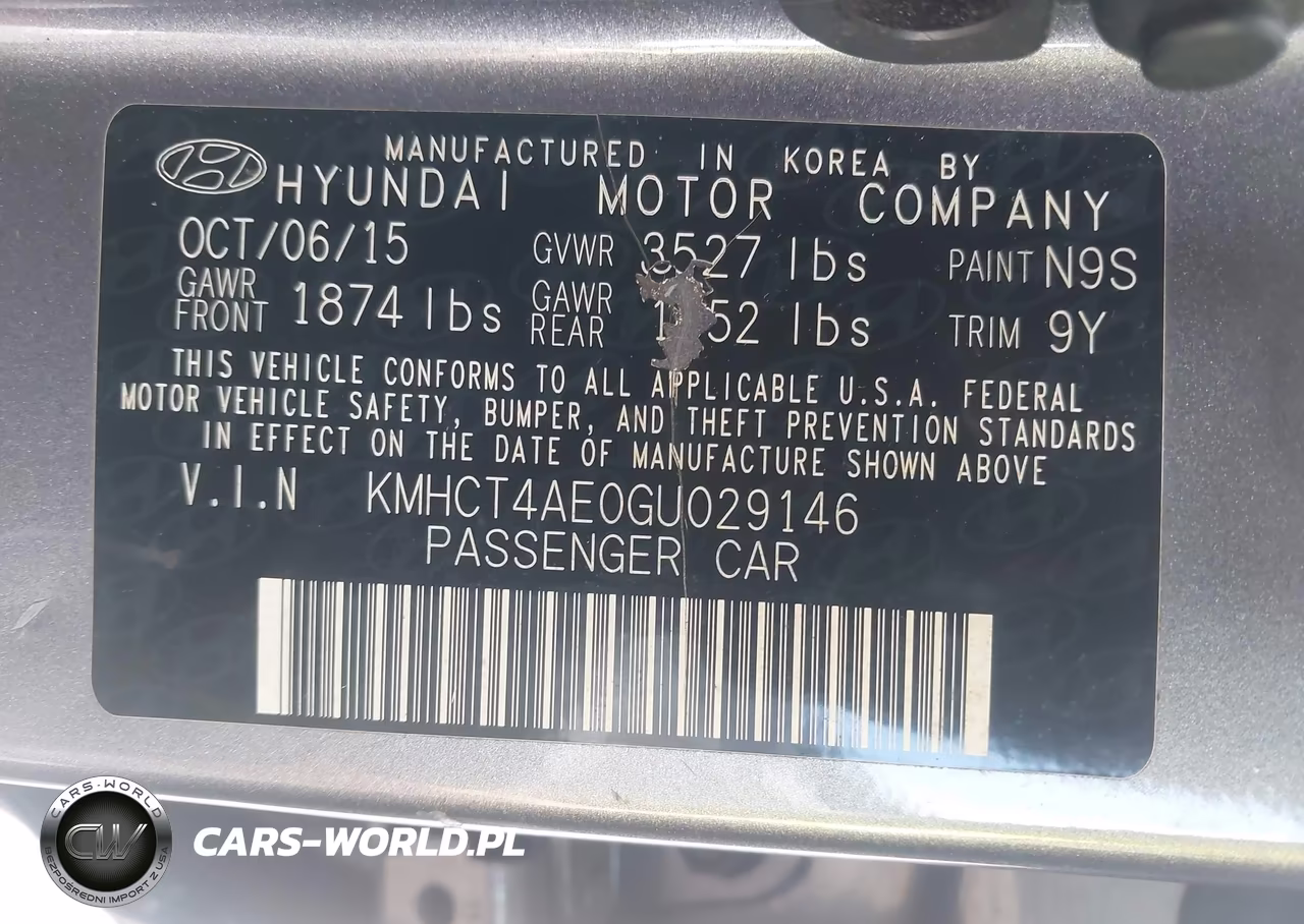2016 Hyundai Accent Se VIN:KMHCT4AE0GU029146 - 9