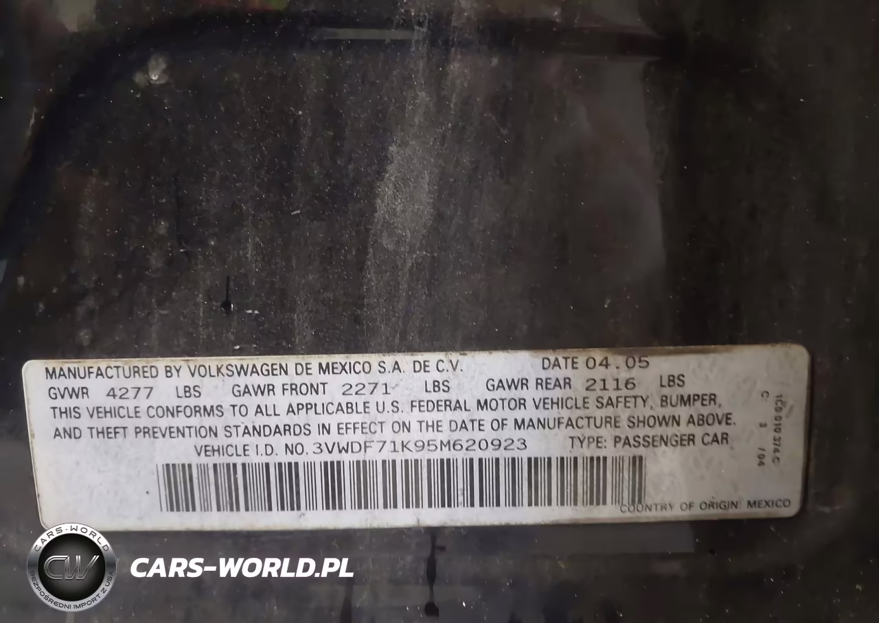 2005 Volkswagen Jetta 2.5 VIN:3VWDF71K95M620923 - 9