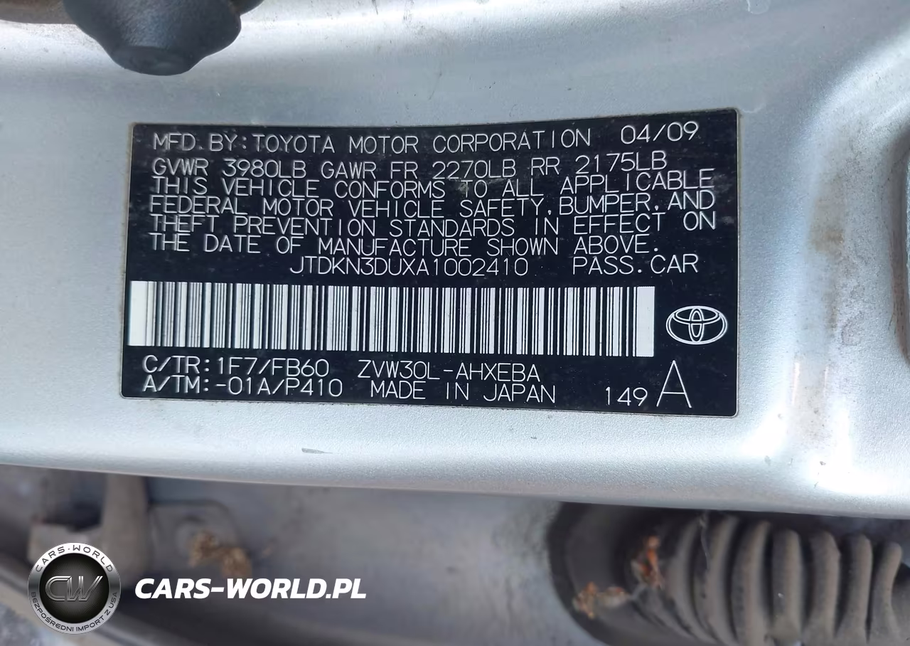 2010 Toyota Prius Iii VIN:JTDKN3DUXA1002410 - 9