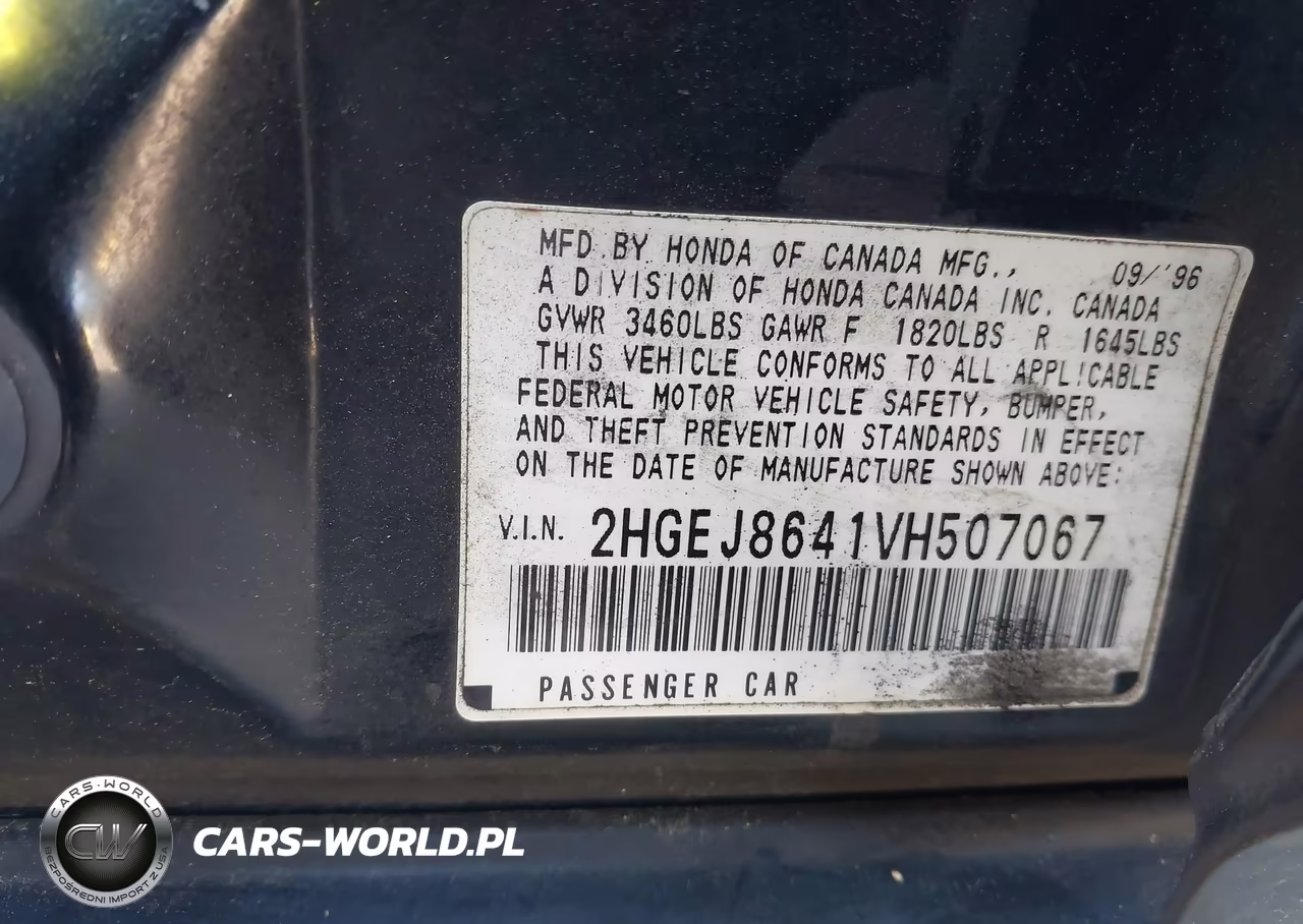 1997 Honda Civic Ex VIN:2HGEJ8641VH507067 - 9