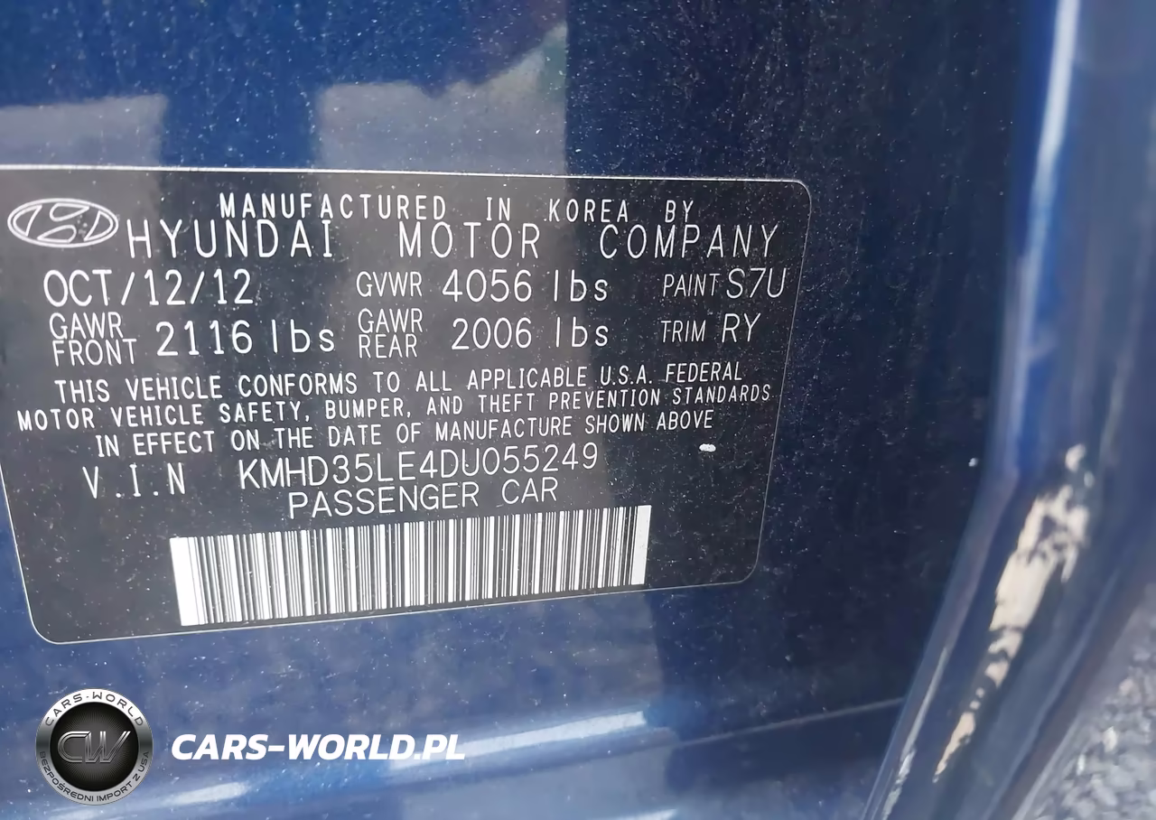 2013 Hyundai Elantra Gt VIN:KMHD35LE4DU055249 - 9