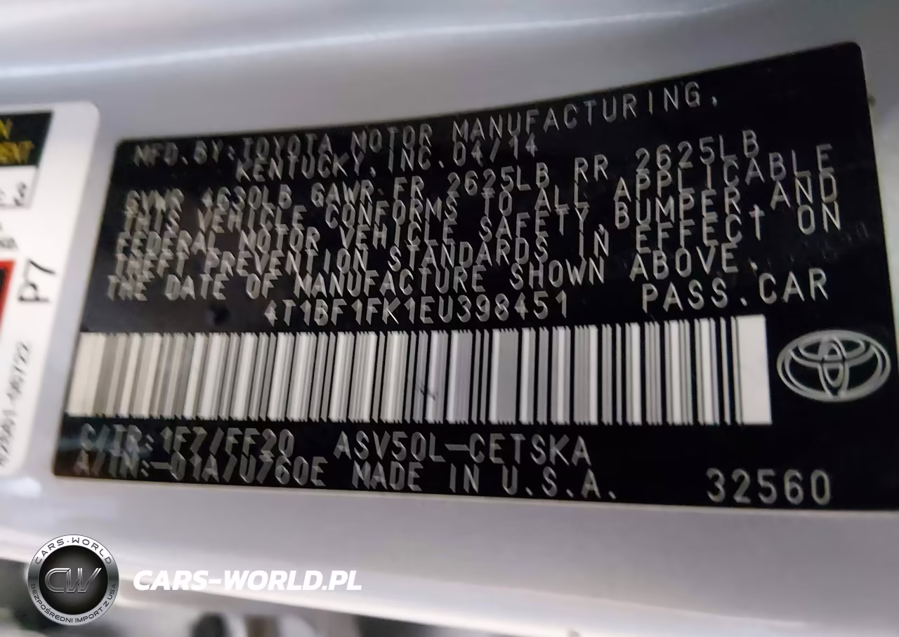 2014 Toyota Camry Se VIN:4T1BF1FK1EU398451 - 9
