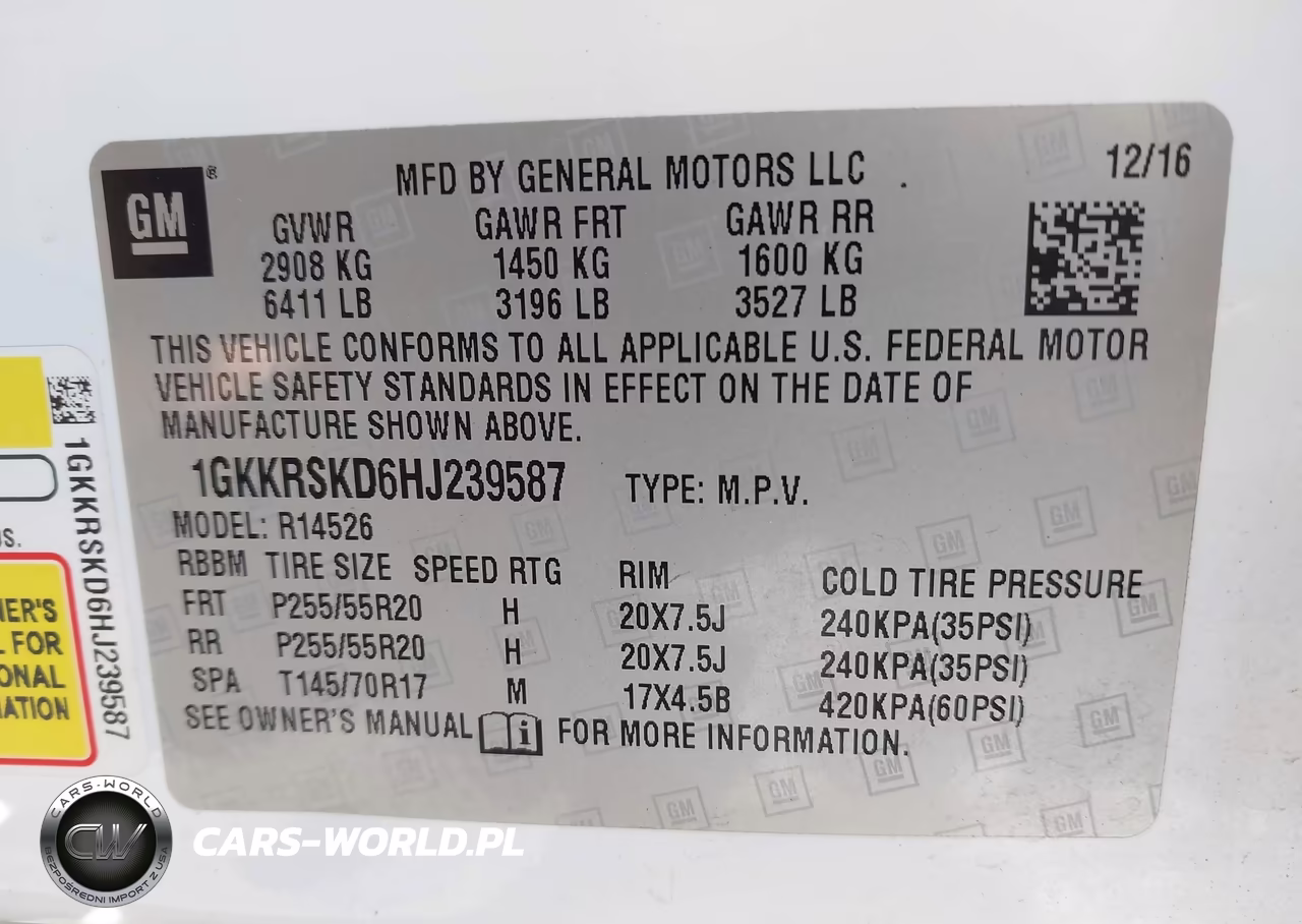 2017 GMC Acadia Limited VIN:1GKKRSKD6HJ239587 - 9