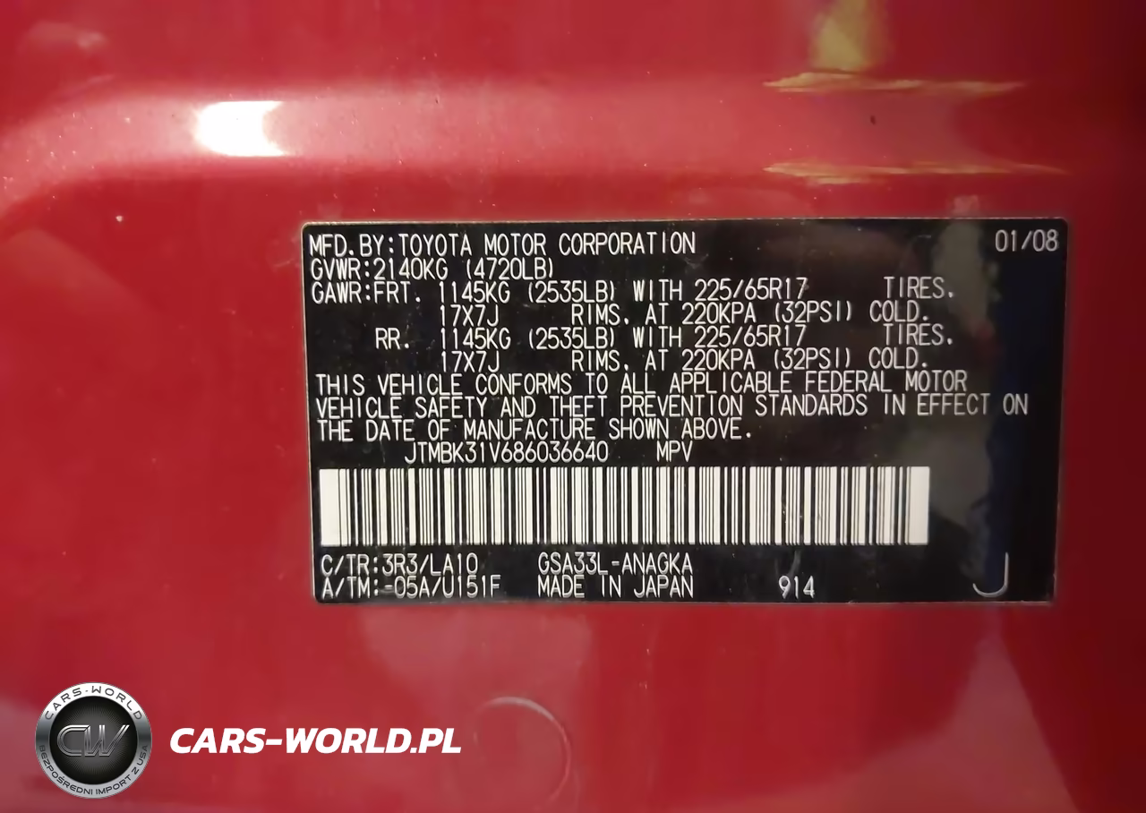2008 Toyota Rav4 Limited V6 VIN:JTMBK31V686036640 - 9